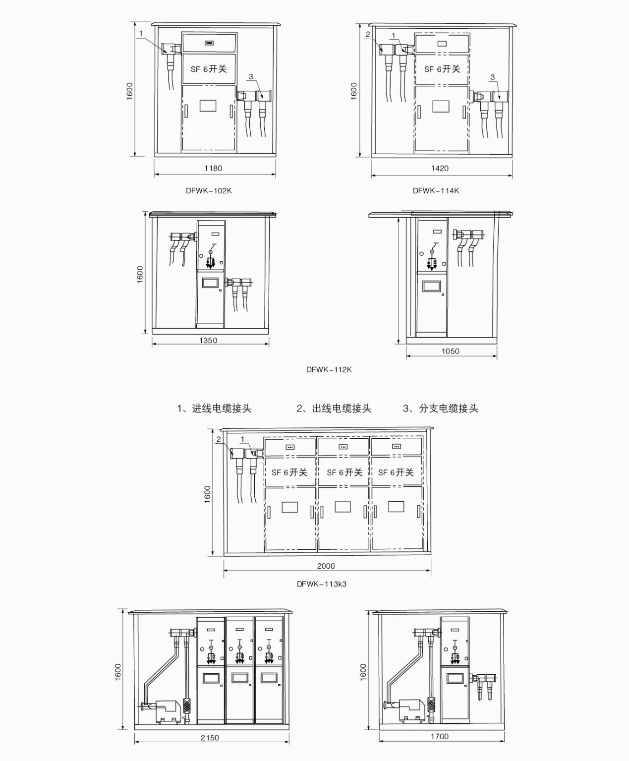 K电缆分支箱外形图