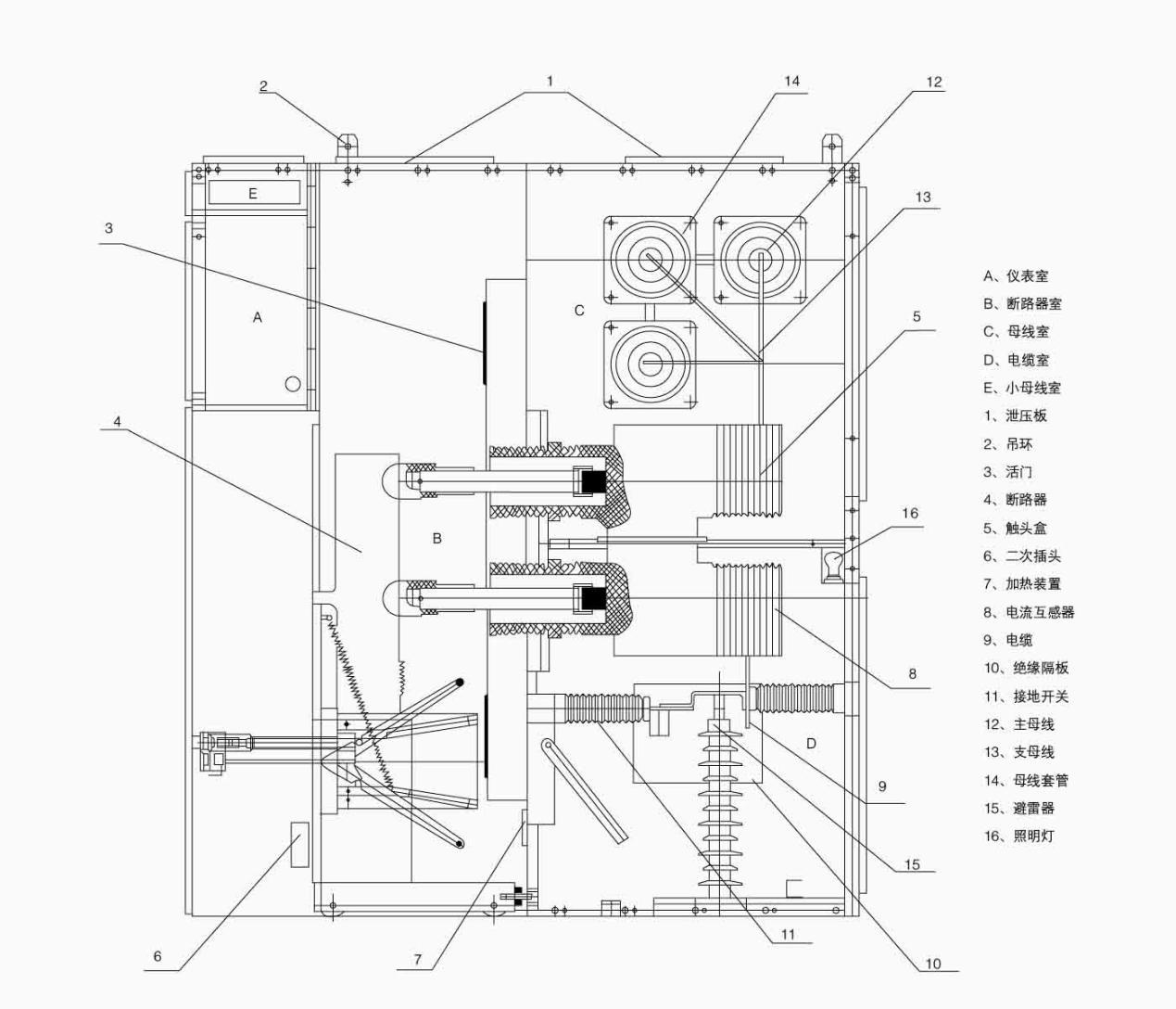 KYN61-40.5开关柜图示